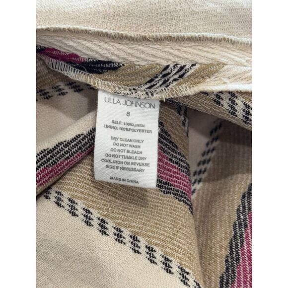 NWT Ulla Johnson Caterina Maxi Dress Positano Linen Cut Out Open Back Size 8 - Picture 11 of 15